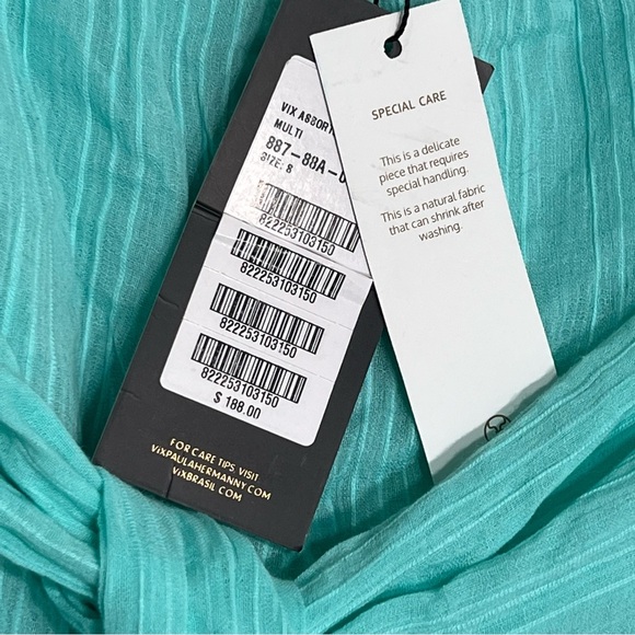 NWT Elegant quality lined maxi Skirt tie front & cut out side swimsuit cover up - Picture 3 of 9